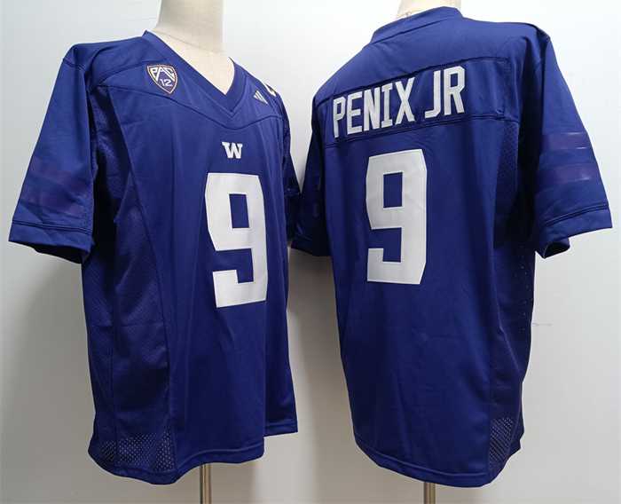 Men%27s Washington Huskies #9 Michael Penix Jr. Blue Stitched Jersey->washington huskies->NCAA Jersey